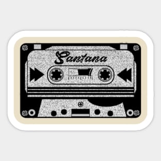 santana cassette Sticker